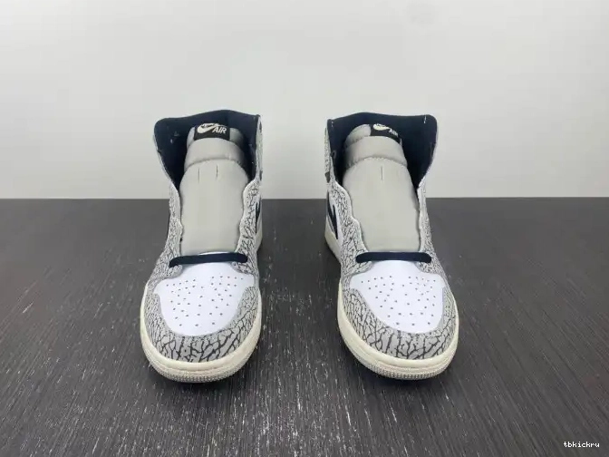 Rep TBK Cement White OG Air High 1 DZ5485-052 Jordan 0504